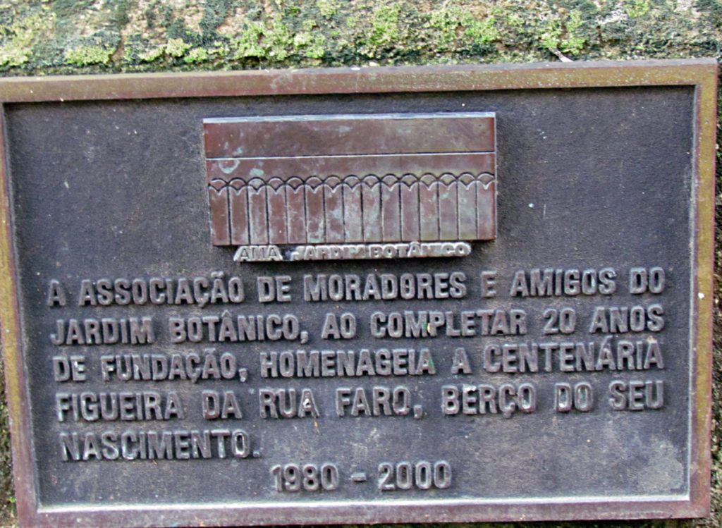 Placa AMAJB 20 anos